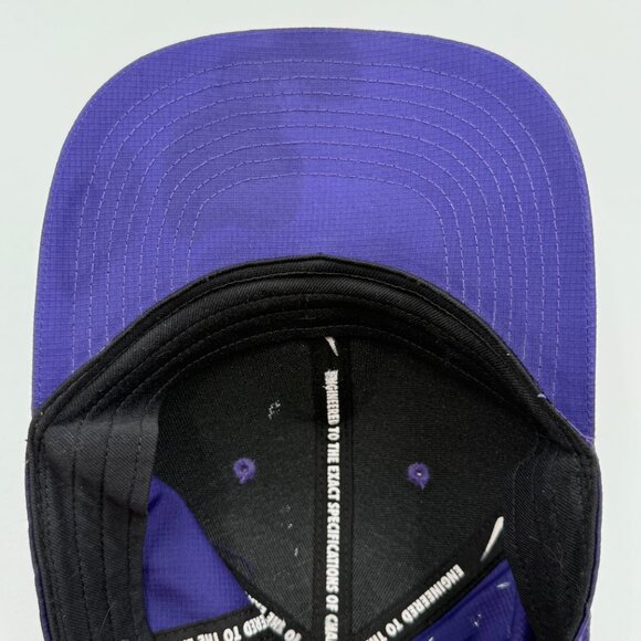Nike Dri-Fit Club Cap James Madison University JMU Hat Strapback Size M/L Purple - Picture 10 of 13